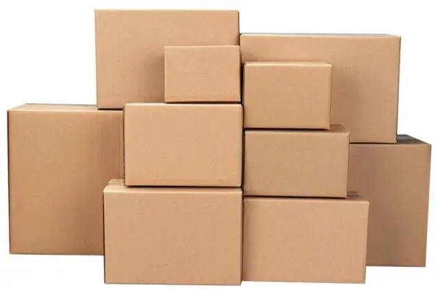 Main image of 100 Packs Cardboard Paper Boxes Mailing Packing Shipping Box Corrugated Carton (6 x 4 x 4 inch)
