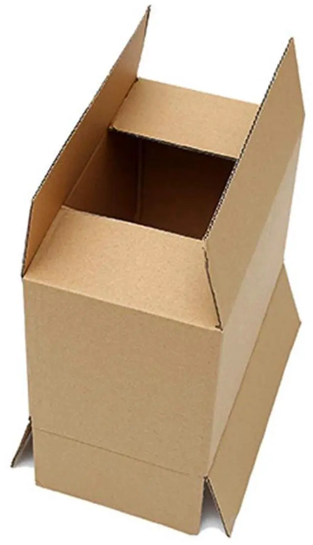 Alt view image 2 of 6 - 100 Packs Cardboard Paper Boxes Mailing Packing Shipping Box Corrugated Carton (6 x 4 x 4 inch)