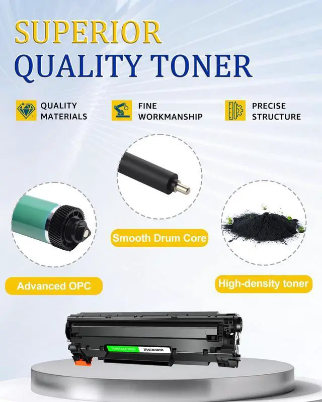 Alt view image 4 of 7 - Compatible Toner for Canon CRG128 128 Black 10-Pack | Works with D530 D550 MF4770N MF4890DW MF4880DW LBP6230DW MF4450 MF4570DN MF4410 MF4550 printers | ~2,100p