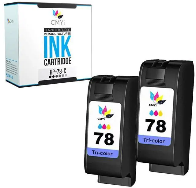 Main image of 78 Color Replacement Ink Cartridge for HP OfficeJet V40, V40Xi, V45, PSC 700, 720, 750, 750xi, 760, 900, 940, 950, 950vr, 950xi, DeskJet 3820, 3820v, 3822, 845, 920, 920C Printer (2 Tricolor)