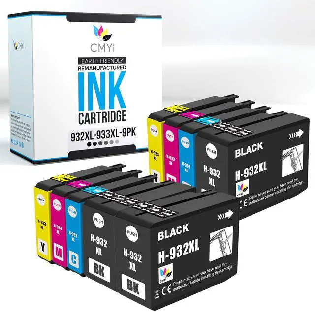 Main image of 932XL 933XL Replacement Combo Pack Ink Cartridges for HP OfficeJet 6100 - H611a, 6600-H711a, 6600-H711g, 6700-H711n, 7110-H812a, 7510, 7612, 7620 Printers (3 Black, 2 Cyan, 2 Magenta, 2 Yellow)