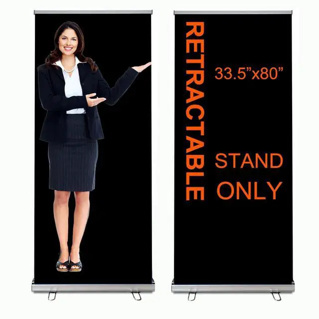 Main image of 33.5x80 Standard Retractable Banner Stand (STAND ONLY) with Padded Carrying Bag for Tradeshow and Events (3 UNITS)