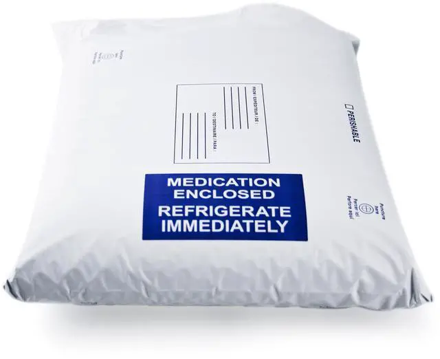 Main image of Insulated Mailers for Cold Shipping - Kangaroo Expanding Mailer - 14" x 18" x 1 3/8" - Bulk 24 Count - Insulated Sealed Clasp Envelopes for Medicine, Food, Perishables