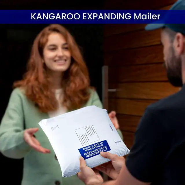 Alt view image 6 of 7 - Insulated Mailers for Cold Shipping - Kangaroo Expanding Mailer - 14" x 18" x 1 3/8" - Bulk 24 Count - Insulated Sealed Clasp Envelopes for Medicine, Food, Perishables