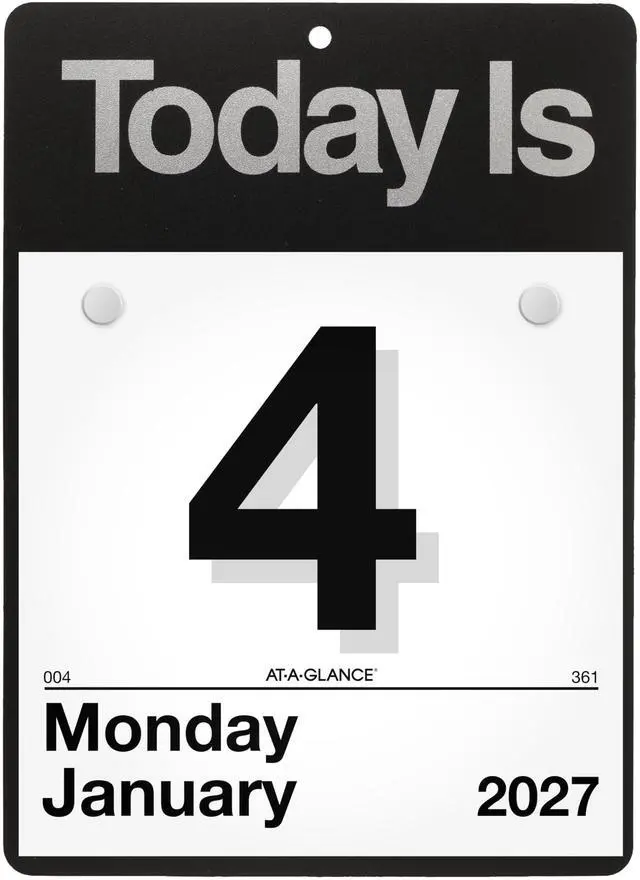 Main image of 2027 Wall Calendar Base Set "Today Is", 6" x 6" Daily Pages (K10027)