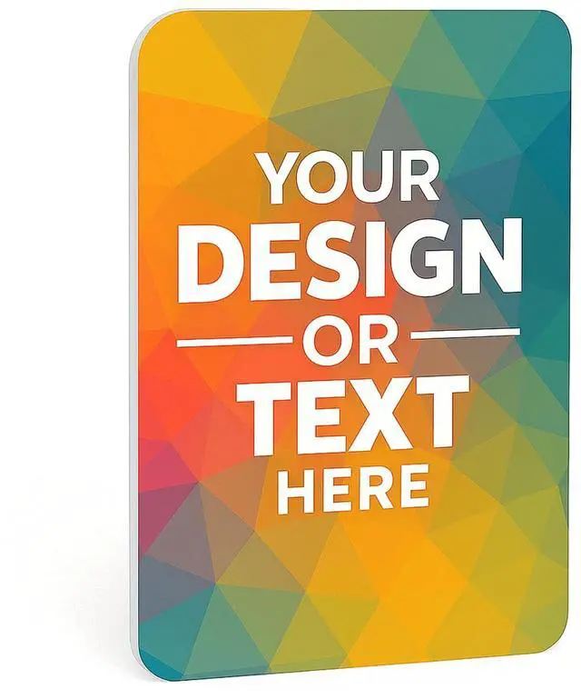 Main image of Custom Foam Boards - 3/16" Thick Personalized Poster Boards for Designs, Text, Logos & Images - Photo Mounting, Presentations, Event Signs, Store Ads - Rounded Rectangle