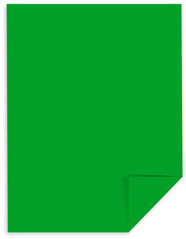 Alt view image 2 of 6 - Wausau Astrobrights Color Paper, 8.5 x 11, 24 lb/89 GSM, Gamma Green, 500 Sheets (22541)