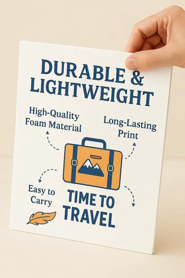 Alt view image 3 of 7 - Custom Foam Boards - 3/16" Thick Personalized Poster Boards for Designs, Text, Logos & Images - Photo Mounting, Presentations, Event Signs, Store Ads - Half Arch