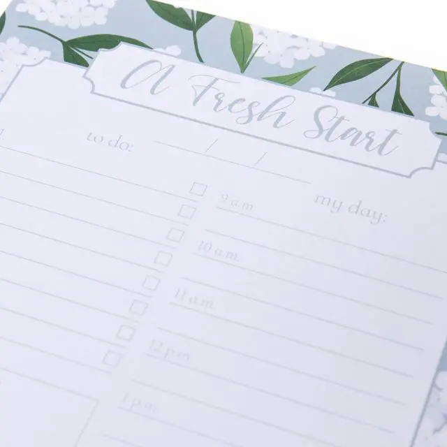 Alt view image 2 of 3 - Daily To-Do List Notepad, 150 Tear-Away Sheets, Floral Task Planner, Daily Organizer with Hourly Schedule, Notes Writing Pad, 6 x 8