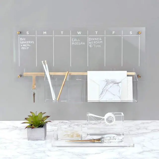 Alt view image 2 of 2 - Acrylic Weekly Wall Calendar