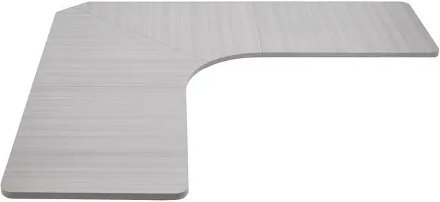 Main image of Universal 71 x 71 inch Curved Corner Table Top for L-Shape Sit to Stand Height Adjustable Home and Office 3-Leg Desk Frames, Dark Gray Desktop, DESK-TOP2CG