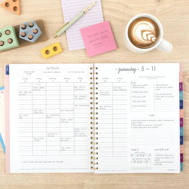 Alt view image 2 of 7 - 2026 Planner, Weekly & Monthly, 8.5" x 11", Large, Harmony, Sunset Coral (1099-905-27-26)