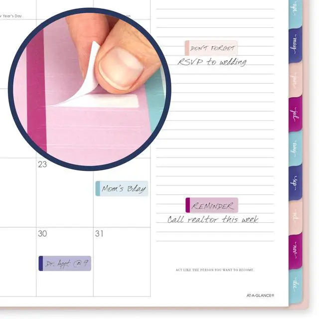 Alt view image 7 of 7 - 2026 Planner, Weekly & Monthly, 8.5" x 11", Large, Harmony, Sunset Coral (1099-905-27-26)