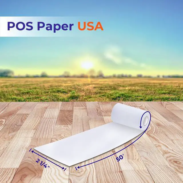 Alt view image 3 of 6 - 2 1/4" x 50' Thermal Paper (50 Rolls/Case) - BPA Free