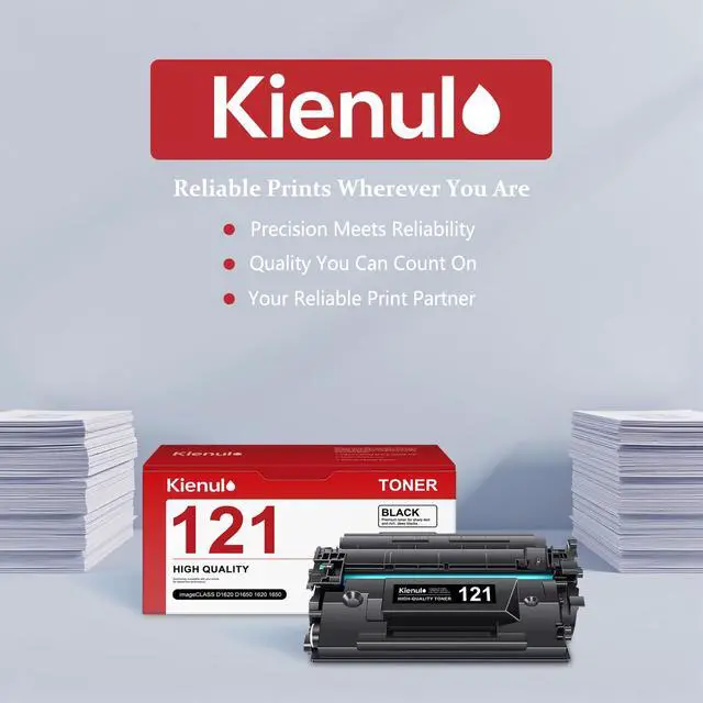 Alt view image 2 of 7 - 121 Black Toner Cartridge 2-Pack, Replacement for Canon CRG-121 Toner | CRG121 High Yield Toner Work with imageCLASS D1620 D1650 1620 1650 Printer, 3252C001AA Toner