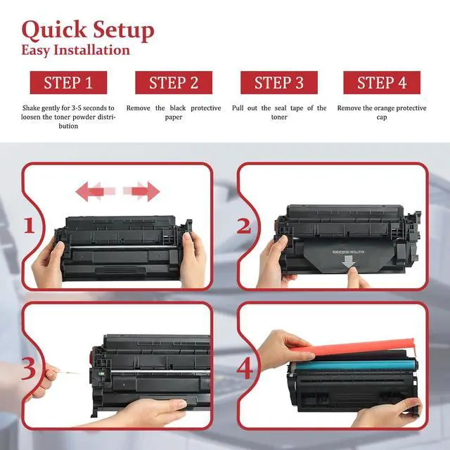 Alt view image 6 of 7 - 121 Black Toner Cartridge 2-Pack, Replacement for Canon CRG-121 Toner | CRG121 High Yield Toner Work with imageCLASS D1620 D1650 1620 1650 Printer, 3252C001AA Toner