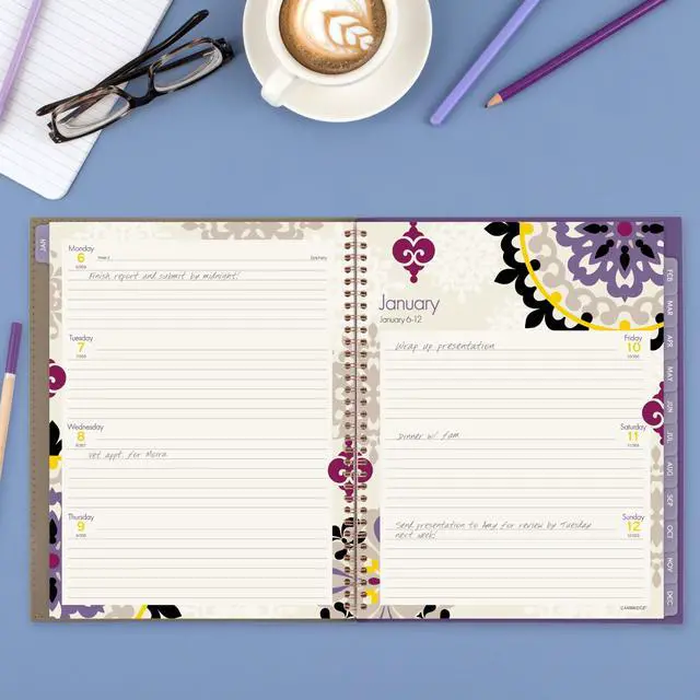 Alt view image 2 of 7 - 2025 Planner, Weekly & Monthly, 8-1/2" x 11", Large, Vienna (122-905-25)