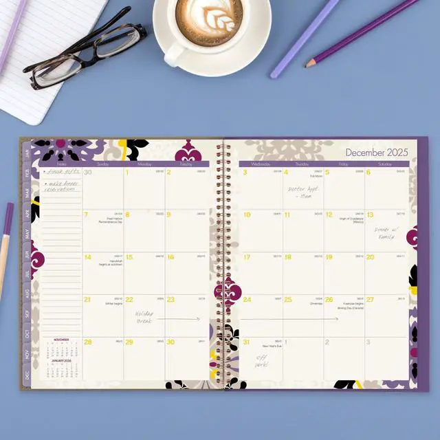 Alt view image 3 of 7 - 2025 Planner, Weekly & Monthly, 8-1/2" x 11", Large, Vienna (122-905-25)
