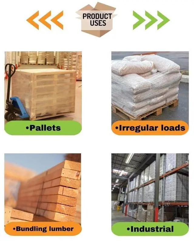 Alt view image 5 of 6 - PSBM Stretch Wrap with Handles, 4 Rolls 15 Inch x 1000 Feet 90 Gauge Heavy Duty Clear Plastic Wrap Industrial Strength Shrink Film for Moving, Packing & Shipping