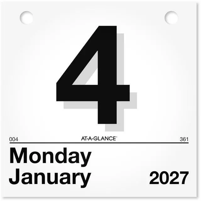 Main image of 2027 "Today Is" Daily Wall Calendar Refill, 6" x 6" Daily Pages (K15027)