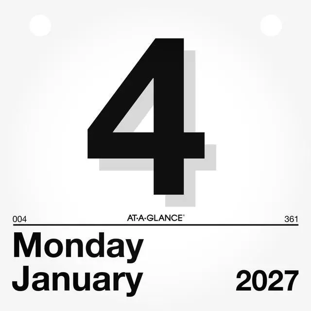 Alt view image 3 of 5 - 2027 "Today Is" Daily Wall Calendar Refill, 6" x 6" Daily Pages (K15027)
