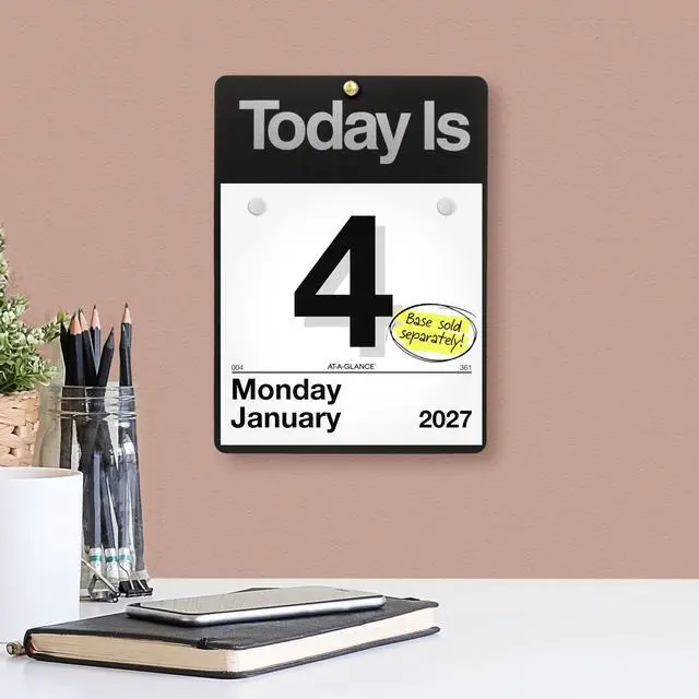 Alt view image 2 of 5 - 2027 "Today Is" Daily Wall Calendar Refill, 6" x 6" Daily Pages (K15027)