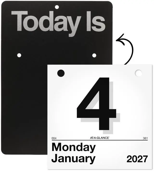 Alt view image 5 of 5 - 2027 "Today Is" Daily Wall Calendar Refill, 6" x 6" Daily Pages (K15027)