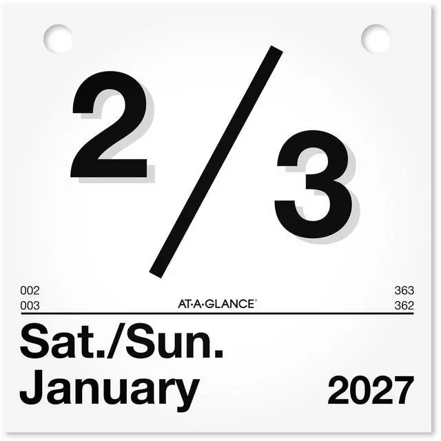 Alt view image 4 of 5 - 2027 "Today Is" Daily Wall Calendar Refill, 6" x 6" Daily Pages (K15027)
