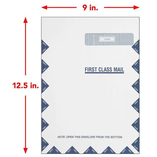 Alt view image 3 of 7 - CMS-1500 Jumbo First-Class Right Window Healthcare Billing Envelope, Self-Seal, 9" x 12-1/2", Pack of 500, Office Supplies for Physicians, Specialty Providers, Medical Billing Companies