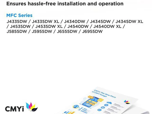 Alt view image 2 of 5 - LC406 Replacement Combo Pack Ink Cartridges for Brother MFC-J4335DW J4340DW J4345DW J4535DW J4540DW J5855DW J5955DW J6555DW J6955DW Printer (2 Black, 1 Cyan, 1 Magenta, 1 Yellow)