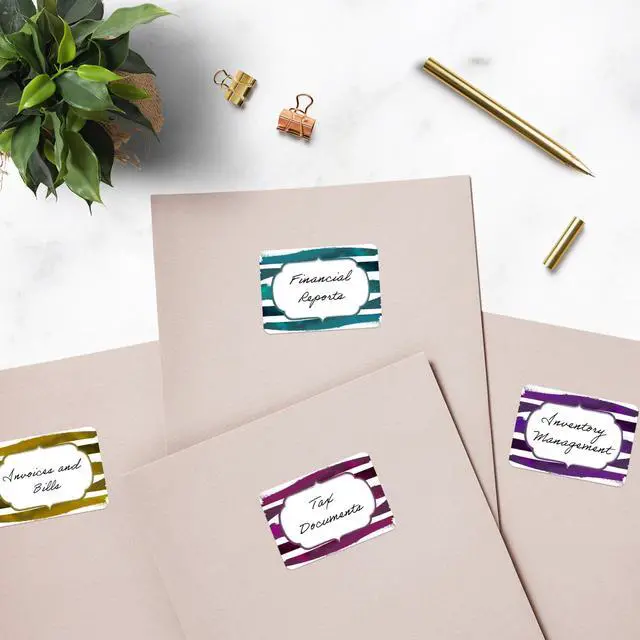 Alt view image 6 of 6 - EcoFriendly Recycled Name Tags, 2-1/3" x 3-3/8", White, Removable Adhesive, 400 Printable Name Badges (45395)