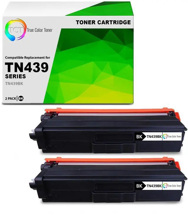 Main image of TN439 Compatible Black Toner Cartridge for Brother TN439BK 2PK | For Brother HL-L8360CDW, L8360CDWT, MFC-L8900CDW, L9570CDW Printers, Black 2-Pack, Page Yield: 9,000 Each, Ultra High Yield