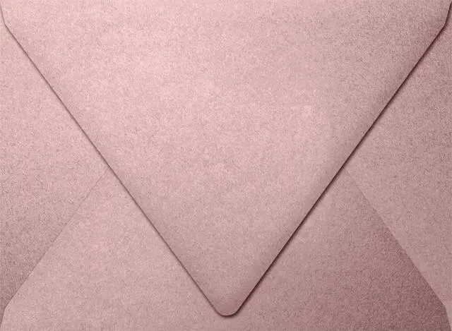 Main image of A7 Contour Flap Invitation Envelopes | 5 1/4" x 7 1/4" | Misty Rose Metallic - Sirio Pearl | 84lb. Text | 500 Qty