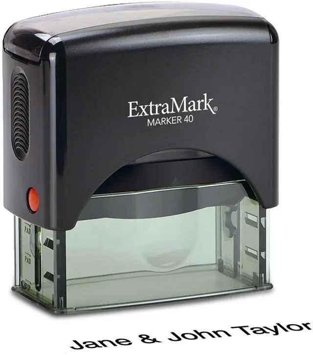 Main image of Return Address Stamp - Custom Self Inking Rubber Stamp - Personalized Stamp - Customizable Text with 15 Colors - Wedding Invitation & Housewarming Rubber Stamp