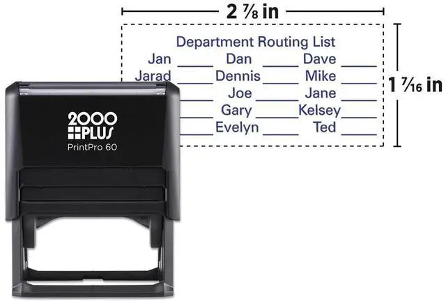 Main image of 2000 Plus PrintPro 60 Self-Inking Custom Stamp, 1 7/16 x 2 7/8 Inch Impression Area