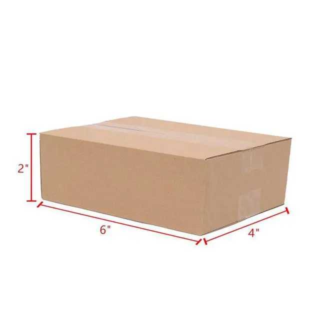 Alt view image 4 of 5 - 100 Packs Cardboard Paper Boxes Mailing Packing Shipping Box Corrugated Carton for Shipping Light-Weight Items(6x4x2 inch)