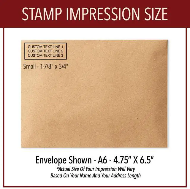 Alt view image 2 of 6 - Custom Line Stamps | Custom Text Office Stamp | Short or Long | 20 Font Choices | Multiple Color Options | Up to 8 Lines of Text | Perfect for Personal or Professional Use (1-Line, Short)