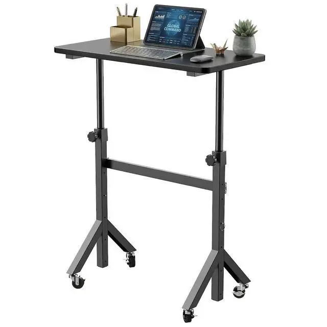 Main image of 32'' Small Standing Desk Adjustable Heigh, Mobile Stand Up Desk with Wheels, Portable Rolling Desks for Walking Pad and Treadmill, Computer Laptop Desks for Home Office Space