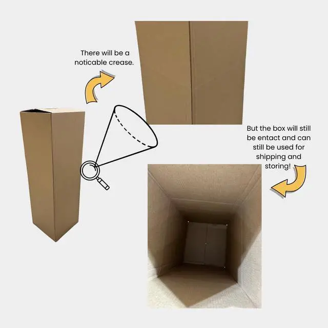 Alt view image 3 of 7 - 15x15x48 Shipping and Packing Box (2 Pack)