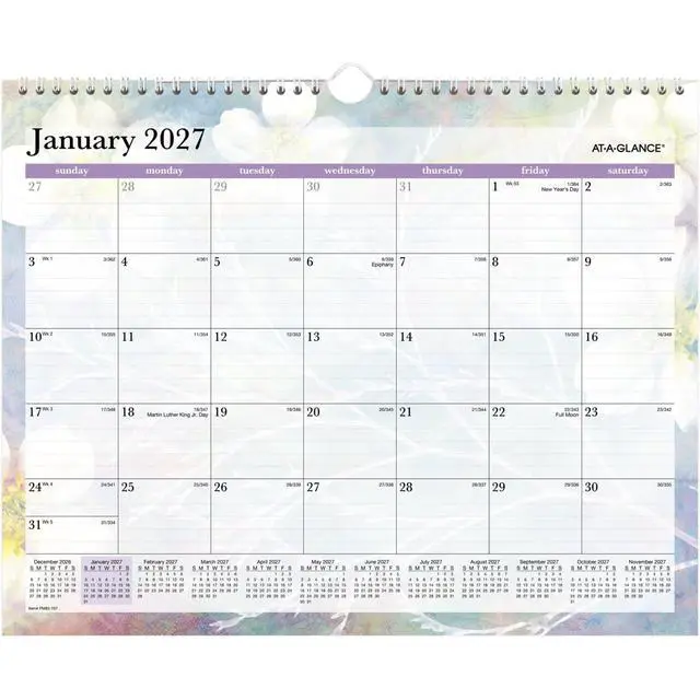 Alt view image 5 of 5 - ® Dreams 2027 Monthly Wall Calendar, Medium, 15" x 12"
