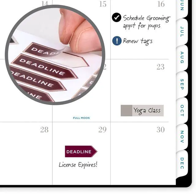 Alt view image 7 of 7 - 2027 Planner, Weekly & Monthly, 8.5" x 11", Signature Lite, Black (YP905L0527)