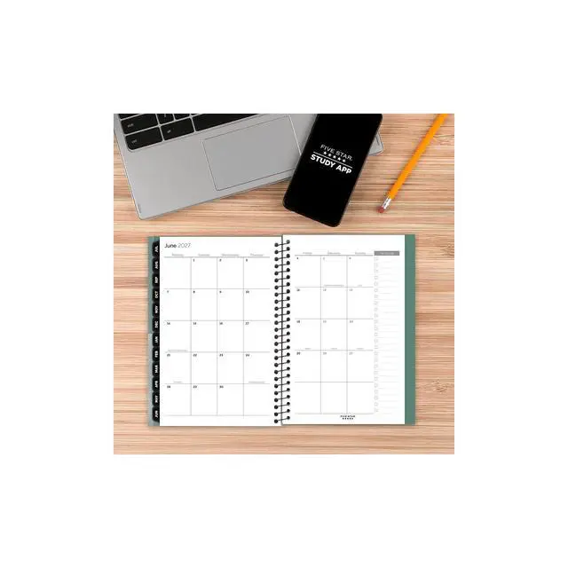 Alt view image 2 of 7 - ® Customizable Academic 2026-2027 Weekly Monthly Student Planner Plus Study App, Color May Vary, Small, 5 1/2" x 8 1/2"
