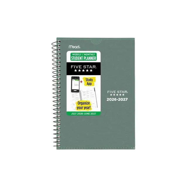 Alt view image 7 of 7 - ® Customizable Academic 2026-2027 Weekly Monthly Student Planner Plus Study App, Color May Vary, Small, 5 1/2" x 8 1/2"