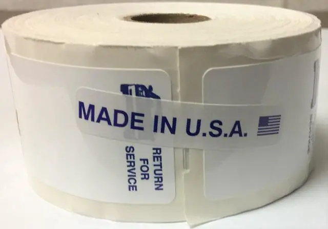 Alt view image 3 of 4 - Static Cling Return for Service White Labels for Thermal Printer Oil Change Quantity 500 (1 roll) (A42)