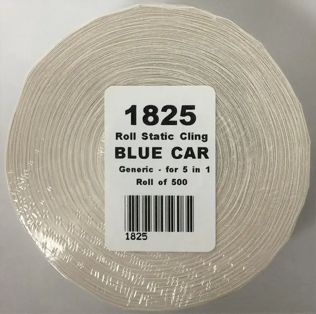 Alt view image 4 of 4 - Static Cling Return for Service White Labels for Thermal Printer Oil Change Quantity 500 (1 roll) (A42)