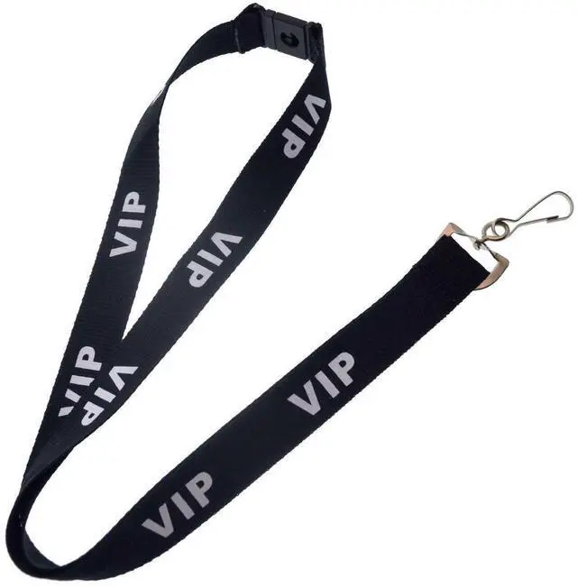 Alt view image 2 of 4 - 10 Pack - Premium 4X6 Badge Holder with Lanyard - Heavy Duty Extra Large Badge & Credential Holders with VIP Lanyards - for Special Events and 4 x 6 Tickets by (Black VIP)