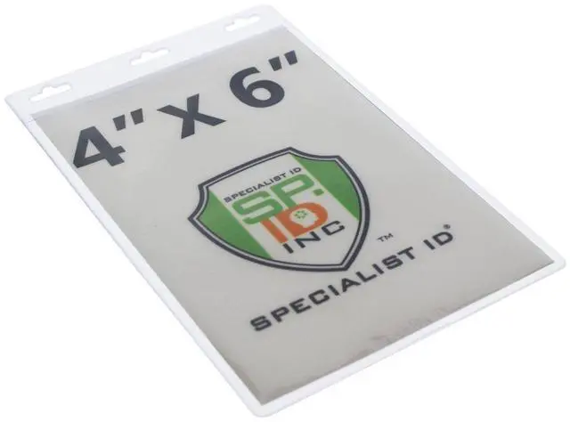Alt view image 4 of 4 - 10 Pack - Premium 4X6 Badge Holder with Lanyard - Heavy Duty Extra Large Badge & Credential Holders with VIP Lanyards - for Special Events and 4 x 6 Tickets by (Black VIP)