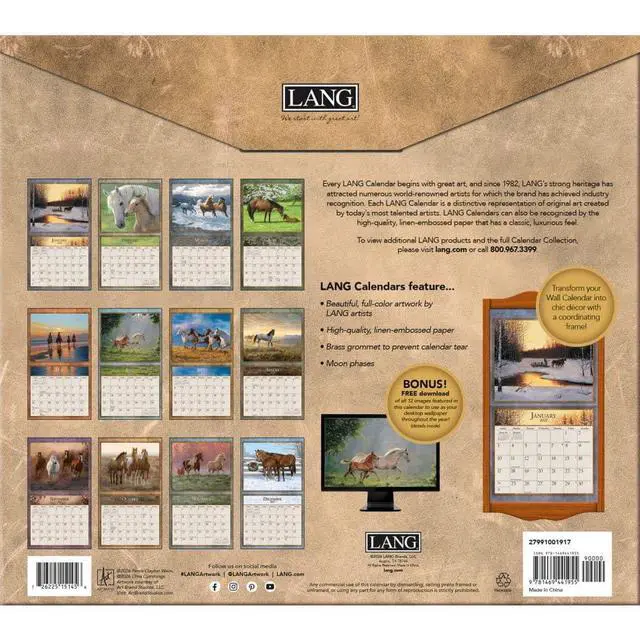 Alt view image 2 of 7 - Horses in the Mist 2027 Wall Calendar by Persis Clayton Weirs