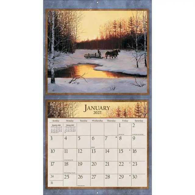 Alt view image 3 of 7 - Horses in the Mist 2027 Wall Calendar by Persis Clayton Weirs
