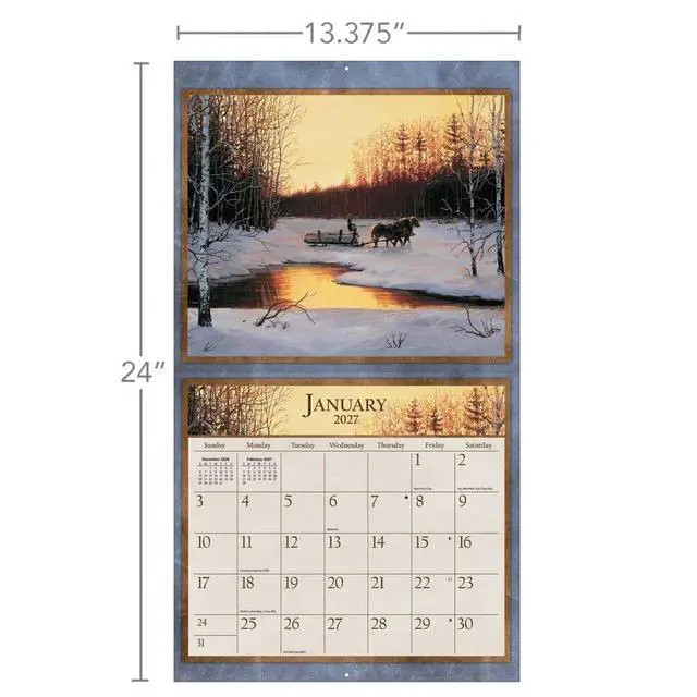 Alt view image 4 of 7 - Horses in the Mist 2027 Wall Calendar by Persis Clayton Weirs